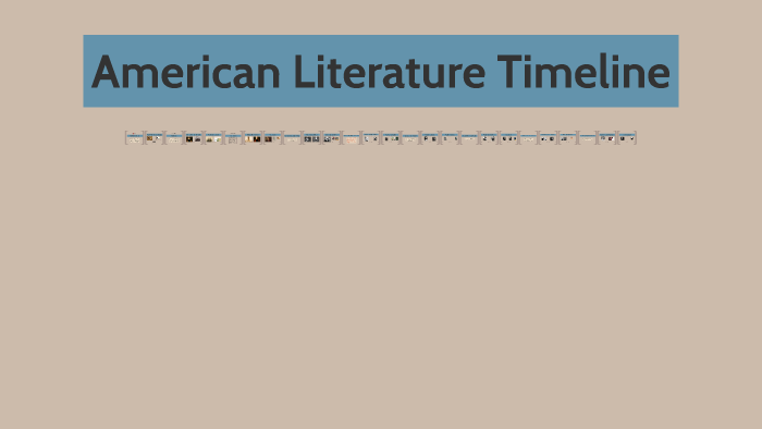American Literature Timeline by Amanda Wynn