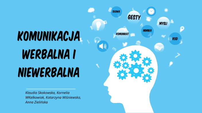 Komunikacja Werbalna I Niewerbalna Prezentacja Dla Dzieci