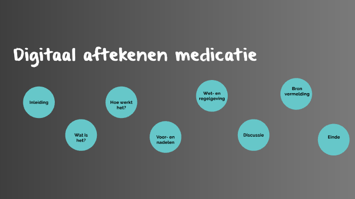 Digitaal aftekenen medicatie by Anouk Heijl on Prezi