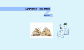 Summariser Thai Riffic By Hannah Karam On Prezi Next