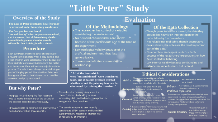 the little peter experiment