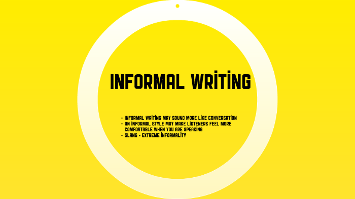 Formal And Informal Writing By Minou Adriaans On Prezi