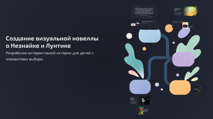Создание визуальной новеллы о Незнайке и Лунтике by Roza Prozorova on Prezi