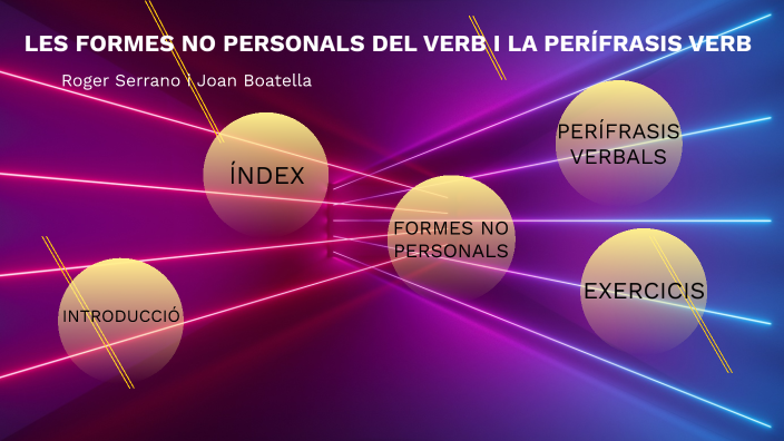 Les formes no personals del verb i les perífrasis verbals by Joan