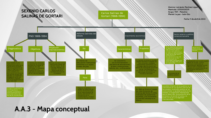 . - MAPA CONCEPTUAL SALINAS DE GORTARI by Luis López