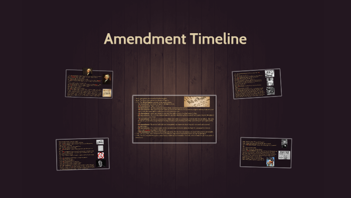 Amendment Timeline by Laureen Walker on Prezi
