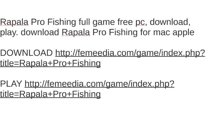 Rapala Pro Fishing Pc Crack Game