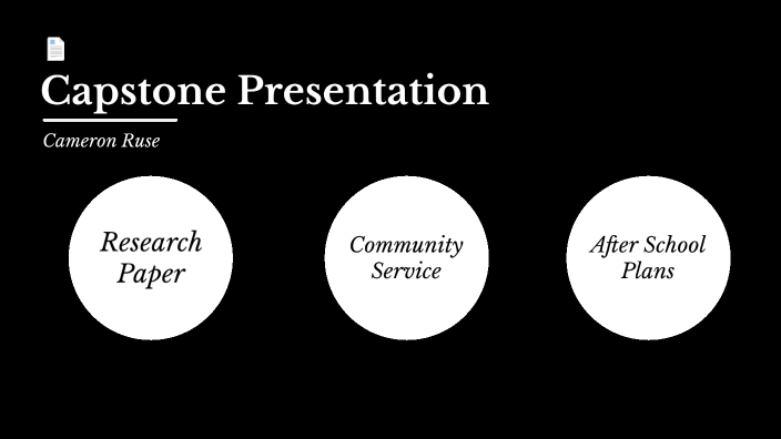 Capstone Presentation by Cameron Ruse on Prezi