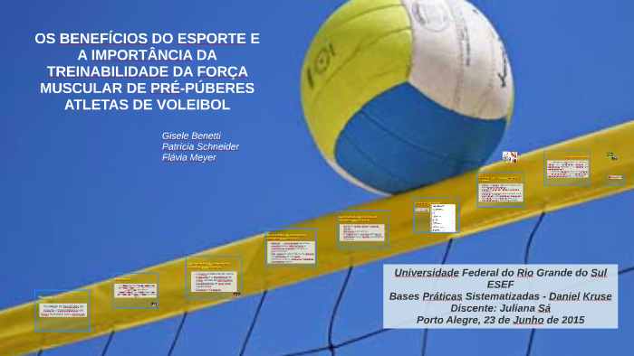 Os benefícios da prática regular do voleibol, Receita de Vida