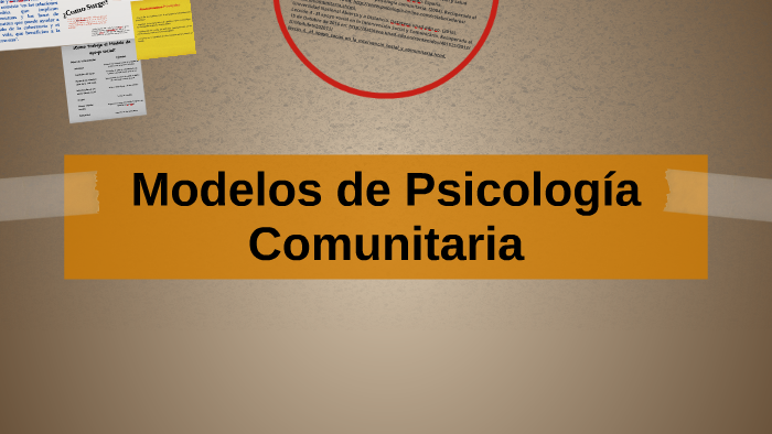 Modelos de Psicología Comunitaria by Samantha Bañuelos