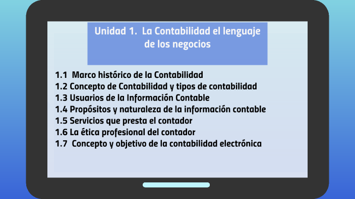 Contabilidad El Lenguaje De Los Negocios Capitulo 1