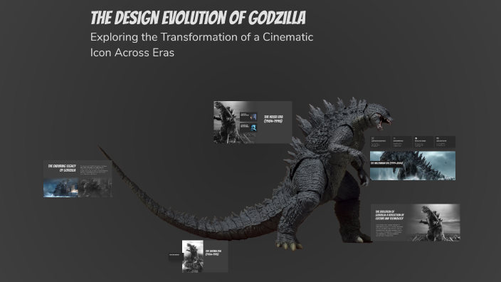 Godzilla Evolution Design The Design Evolution of Godzilla by john smith on Prezi