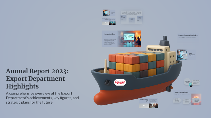 Annual Report 2023: Export Department Highlights by Ahmed Ridha Khiari ...