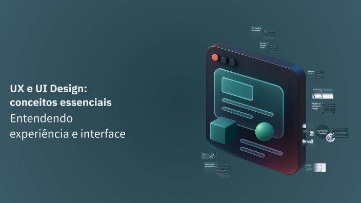 UX e UI Design: conceitos essenciais by ANDRE DA S RESENDE on Prezi
