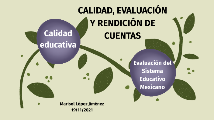 Evaluación Y Calidad Educativa. By MARI LOPEZ