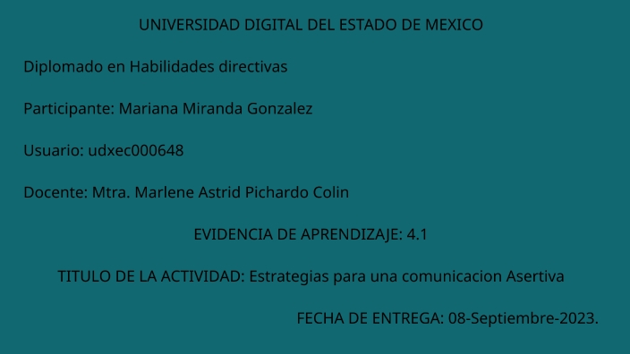 Estrategias para una Comunicación Asertiva by Mariana Gonzalez on Prezi