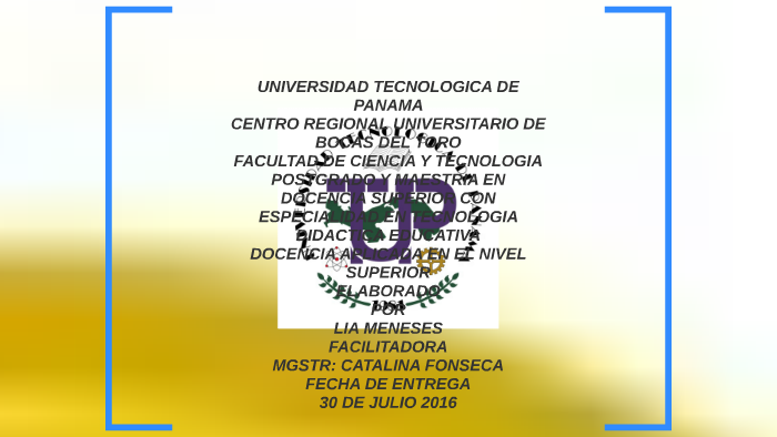 Universidad Tecnologica De Panama By Yazmin Levy 0384