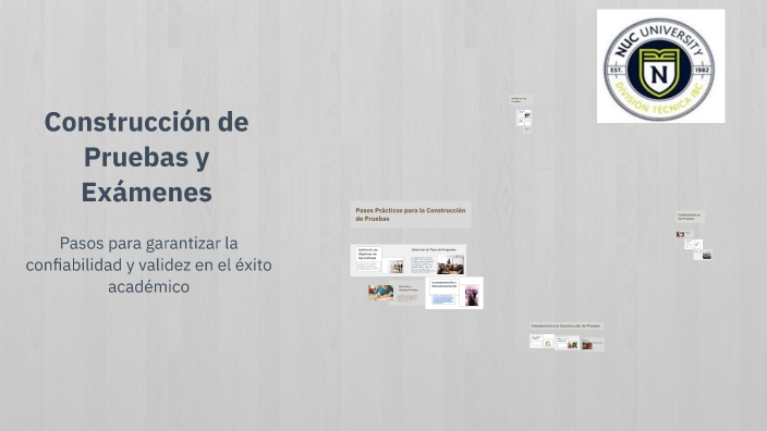 Construcción de Pruebas y Exámenes by Vivian Lopez on Prezi
