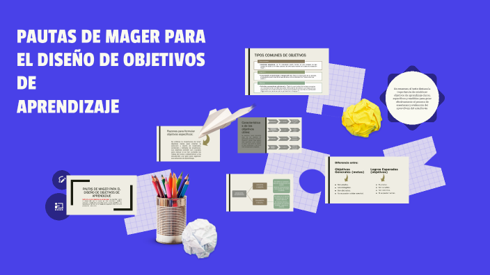 PAUTAS DE MAGER PARA EL DISEÑO DE OBJETIVOS DE APRENDIZAJE by Yoyo ...