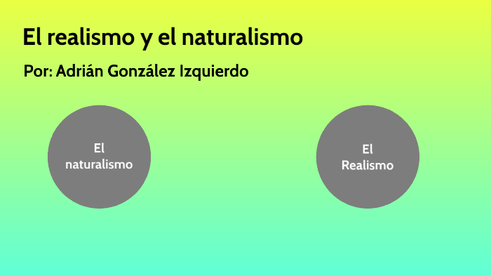 El Realismo Y El Naturalismo By Adri Glez 9154