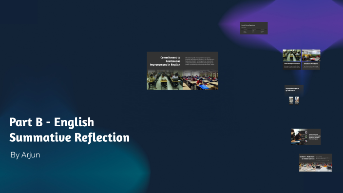 Reflecting on My English Course Journey by AA - 10ZZ 790113 ...