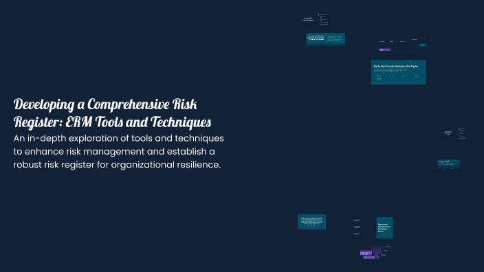 Developing a Comprehensive Risk Register: ERM Tools and Techniques by ...