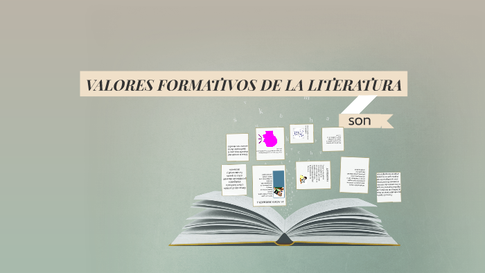 VALORES FORMATIVOS DE LA LITERATURA by HILDA ISABEL SANCHEZ SALINAS on