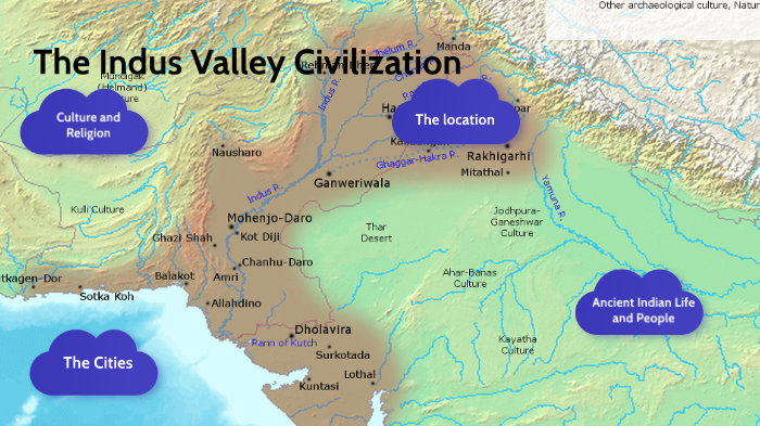 Indus Valley Civilization Cities Map