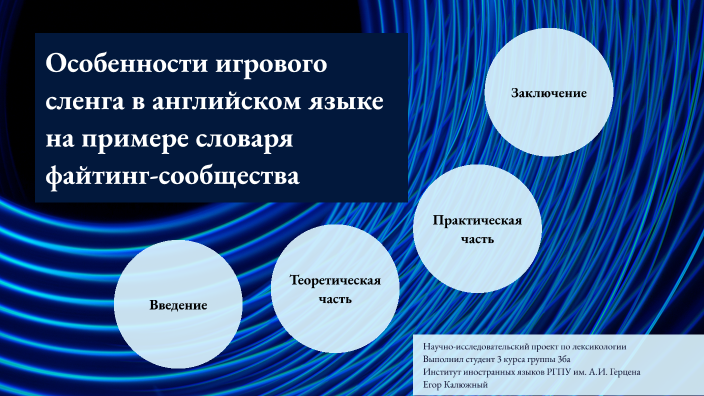 Проект на тему сленг в английском языке