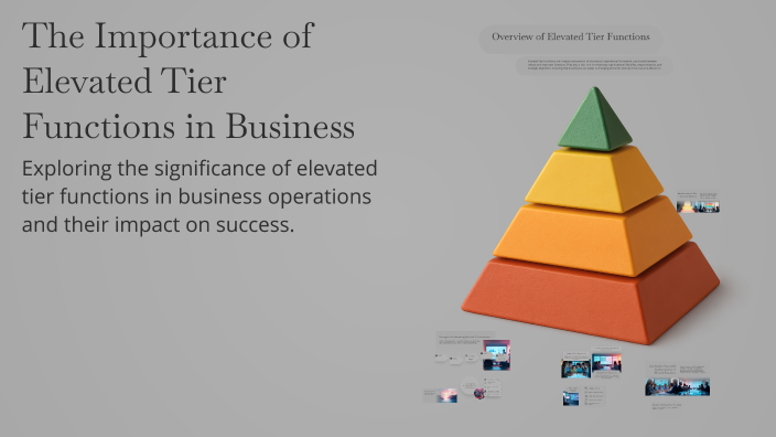 The Importance of Elevated Tier Functions in Business by Eboni Dixon on ...