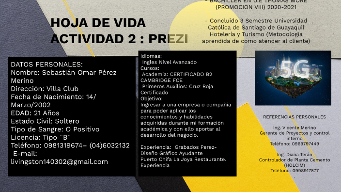 PREZI CV by Sebastian Perez on Prezi