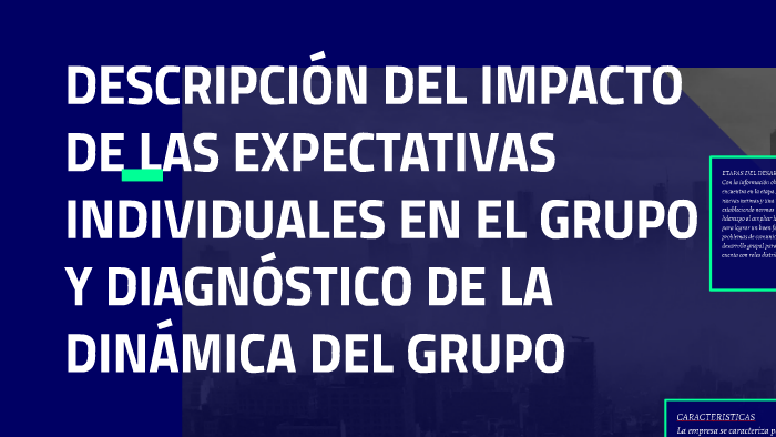 DESCRIPCIÓN DEL IMPACTO DE LAS EXPECTATIVAS INDIVIDUALES EN by maria