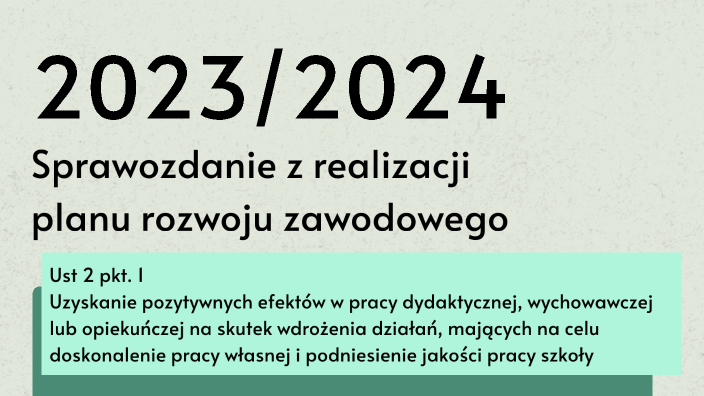 Sprawozdanie Z Realizacji Planu Rozwoju Zawodowego By Piotr Tomczak On Prezi 5300