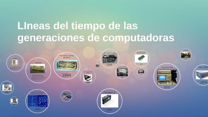 LIneas del tiempo de las generaciones de computadoras by Guillermo ...