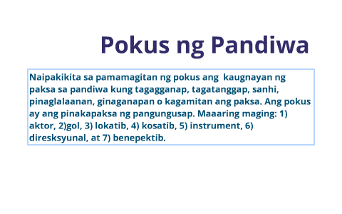 Pokus Ng Pandiwa By Analou Diva