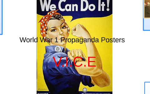 World War 1 Propaganda Posters by Aolani Quinones