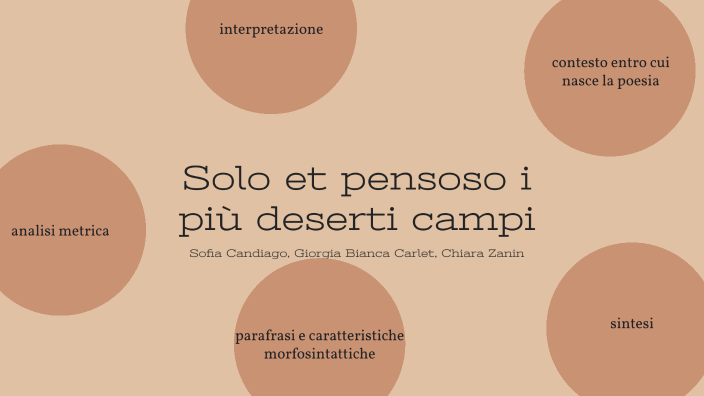 petrarca solo et pensoso by sofia candiago on Prezi