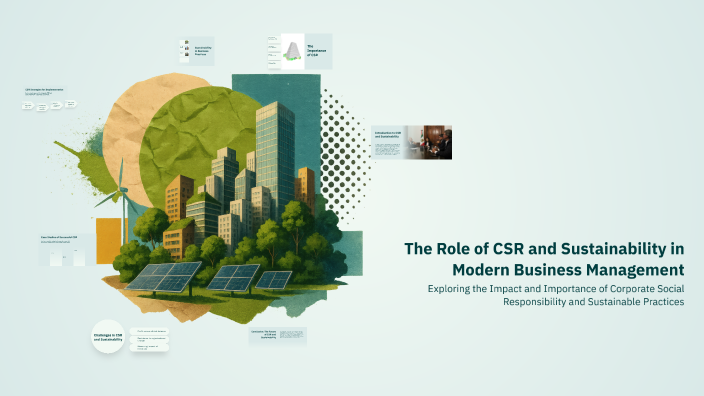 The Role of CSR and Sustainability in Modern Business Management by ...