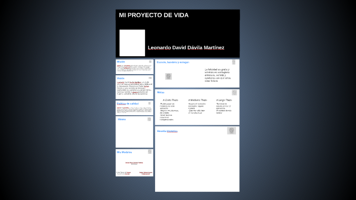 MI PROYECTO DE VIDA by Leonardo Davila on Prezi