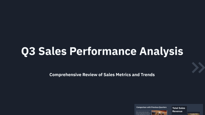 Q3 Sales Performance Analysis by Yusuf Tolibov on Prezi