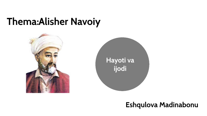 alisher navoiy presentation in english