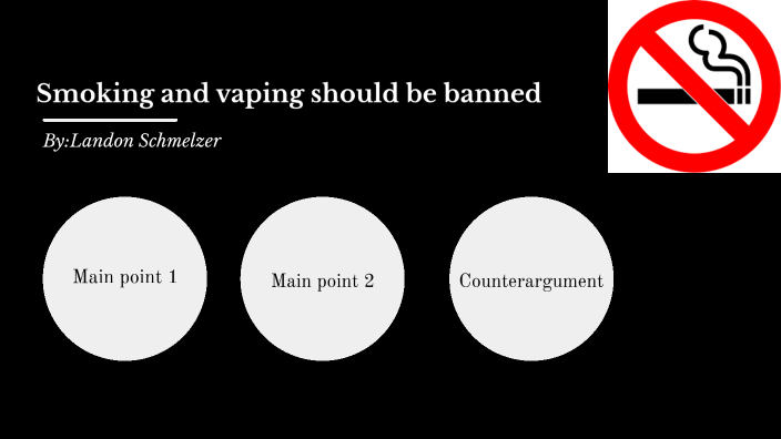 thesis statement on why vaping should be banned