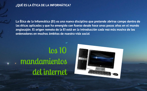 10 mandamientos de la informática y la ética de la información by ...