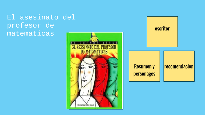 el asesinato del profesor de matematicas by olivia sequi on Prezi