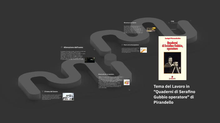 Tema del lavoro in "Quaderni di Serafino Gubbio operatore" by Michele