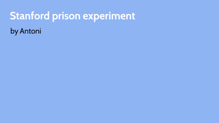 stanford prison experiment prezi