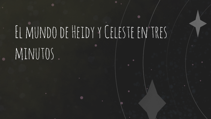 El mundo de Heidy y Celeste en tres minutos by Heidy Quintero on Prezi