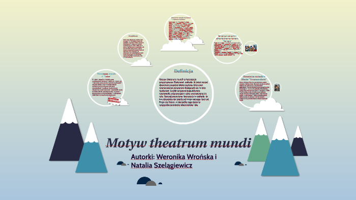 Motyw Theatrum Mundi W Lalce Motyw theatrum mundi by Weronika Wrońska on Prezi