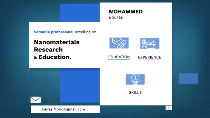 Potential PhD candidate interview by Mohammed Bouras on Prezi