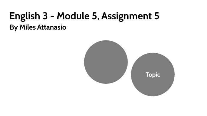 English 3 - Module 5, Assignment 5 by Miles Attanasio on Prezi